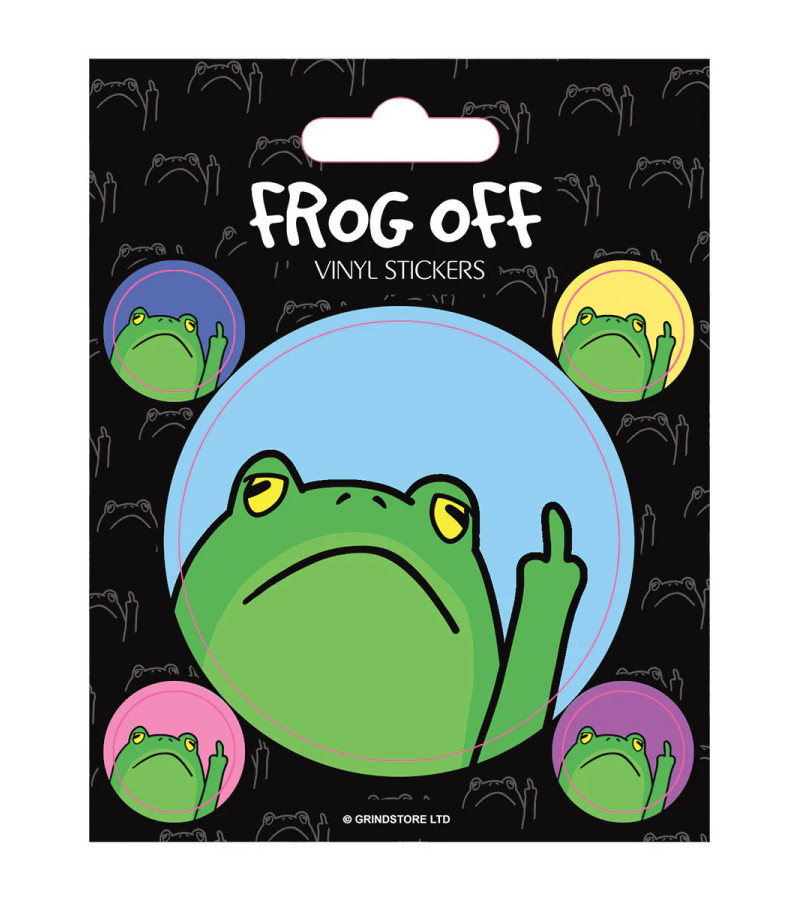 Frog Off Stickers Set