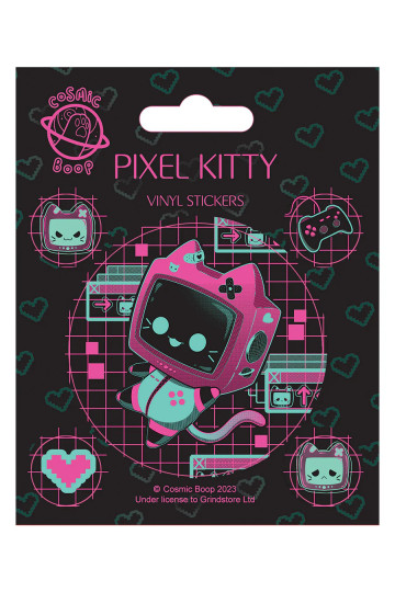 Pixel Kitty Stickers Set