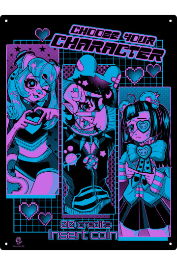 Choose Your Character Large Tin Sign