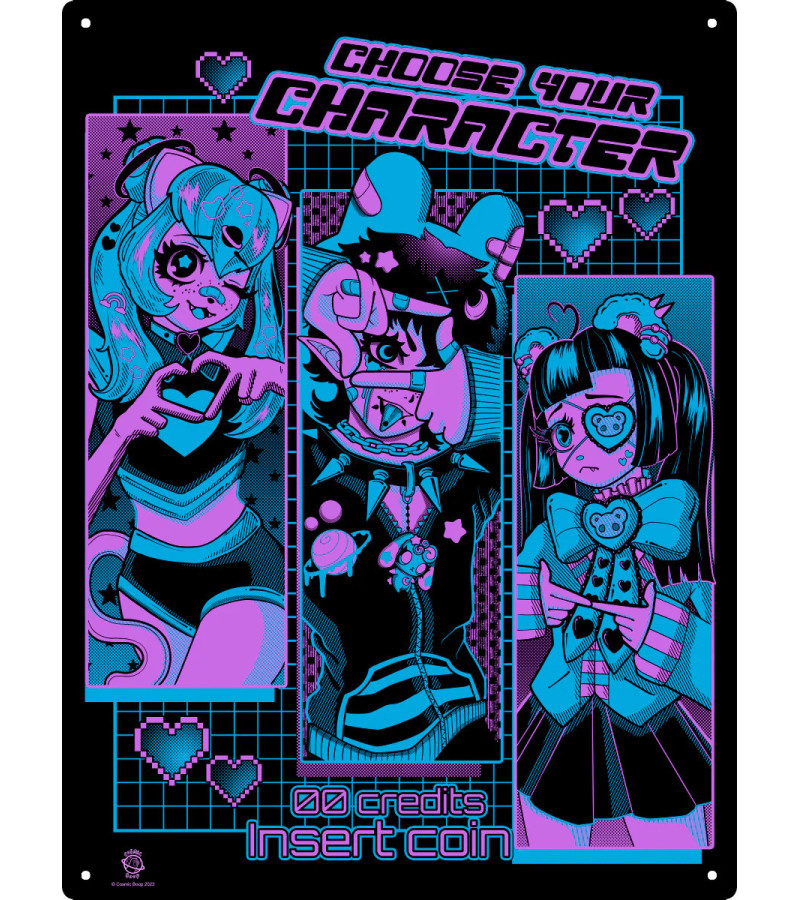 Choose Your Character Large Tin Sign