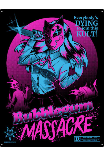 Plaque Métal Bubblegum Massacre Grande