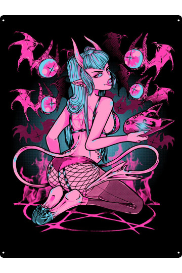 Shi-Chan Large Tin Sign