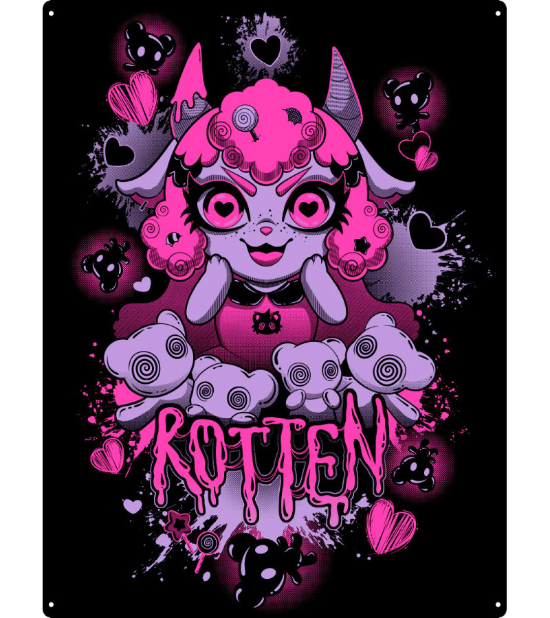 Rotten Large Tin Sign