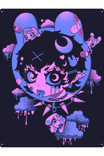 Space Traveller Large Tin Sign