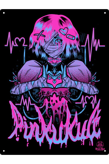 Plaque Métal Heartbeat Grande