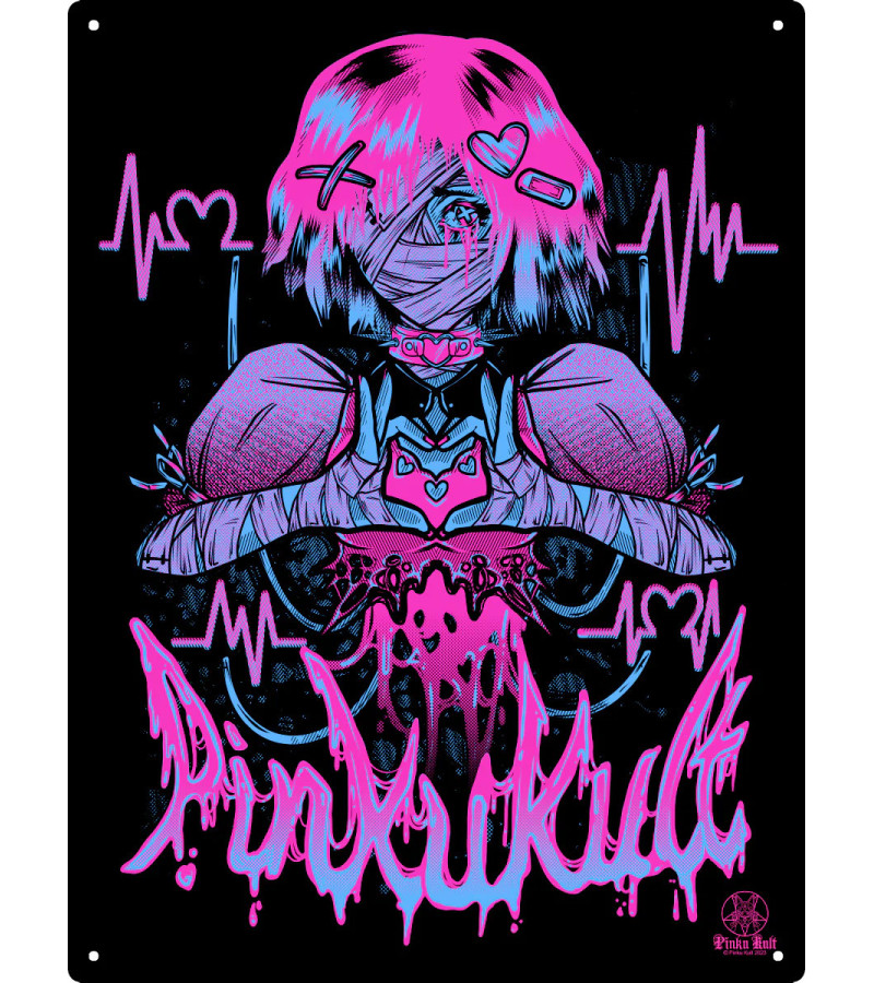 Heartbeat Large Tin Sign