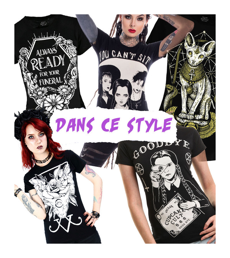 T-shirts dans ce style goth