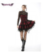 Punk Lolita Red and Black Plaid Dress