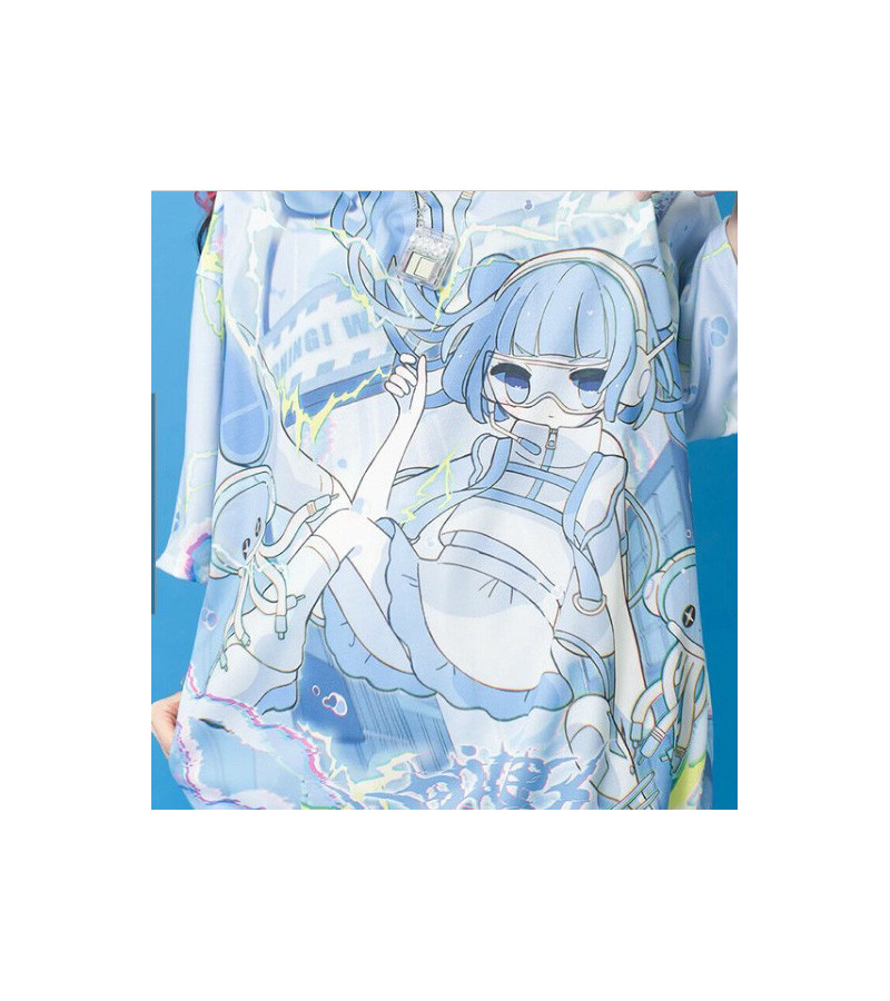 Cyber Jellyfish Short Sleeve Hoodie ACDC RAG