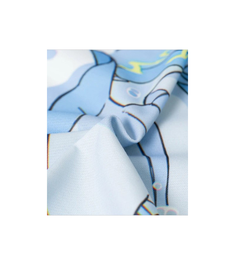 Cyber Jellyfish Short Sleeve Hoodie ACDC RAG - Freaky Pink