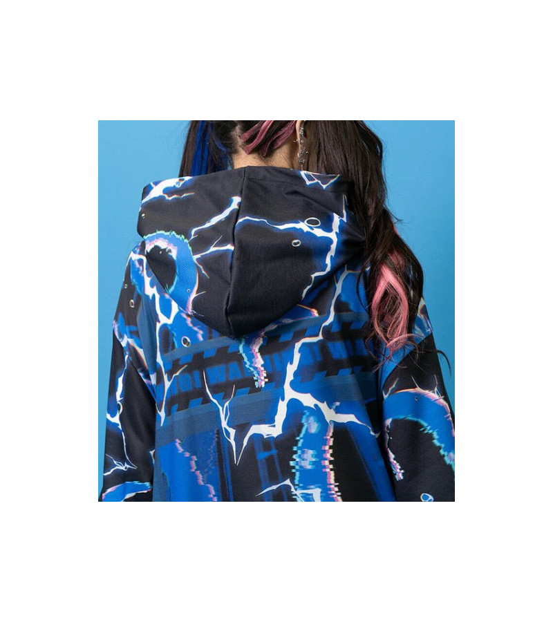 Cyber Octopus Short Sleeve Hoodie ACDC RAG