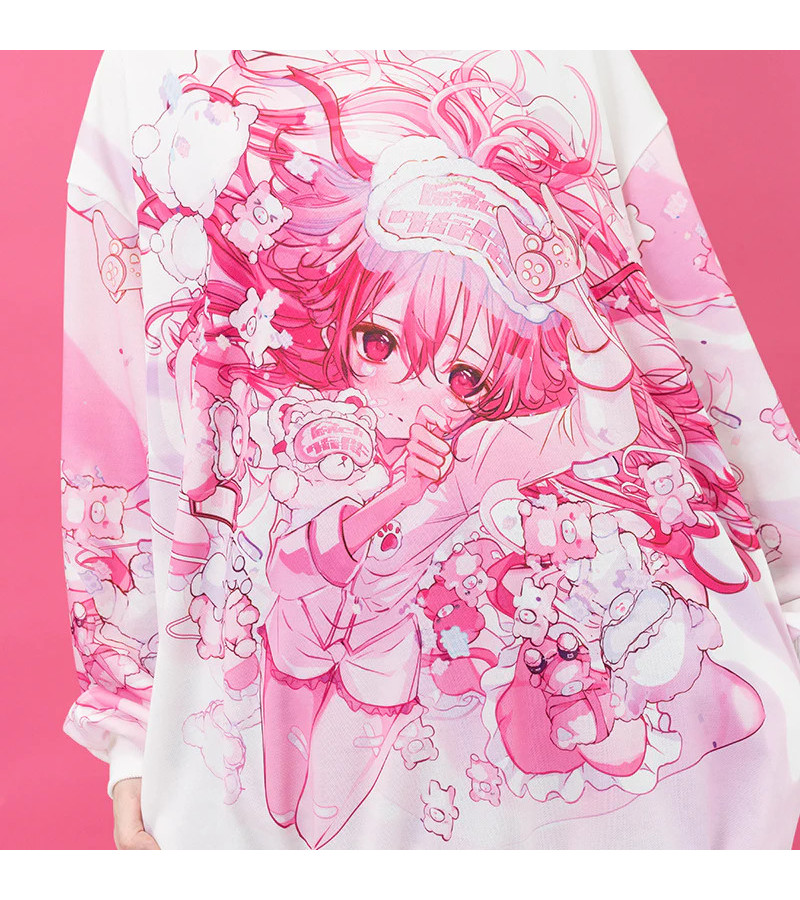 Sleepy Bear Hoodie Rose ACDC RAG