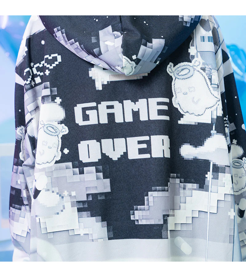 Game Girl Black Hoodie ACDC RAG