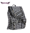 Sac à Dos Punk Carreaux Noir Blanc - Freaky Pink