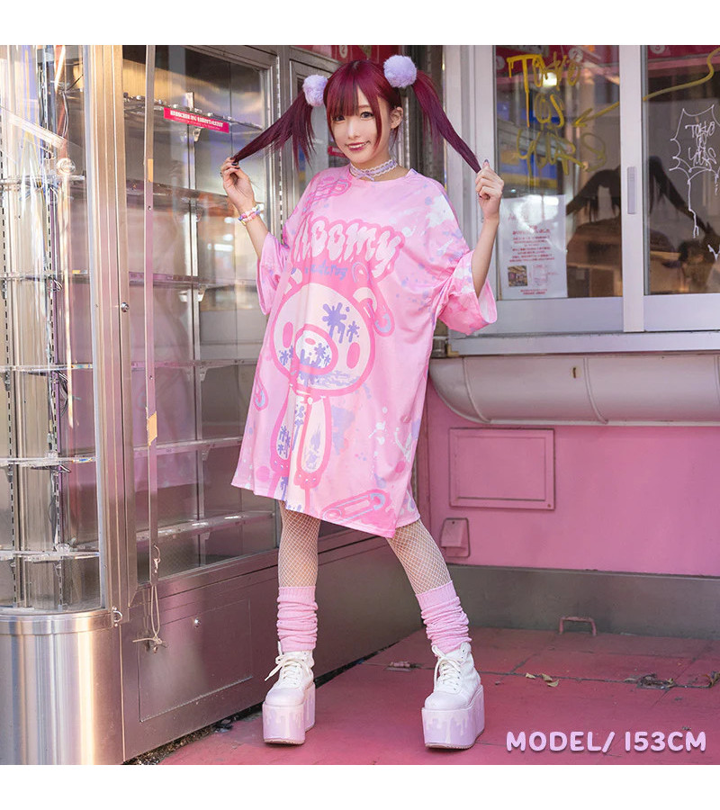 T-shirt Pastel Gloomy Rose Oversized ACDC RAG