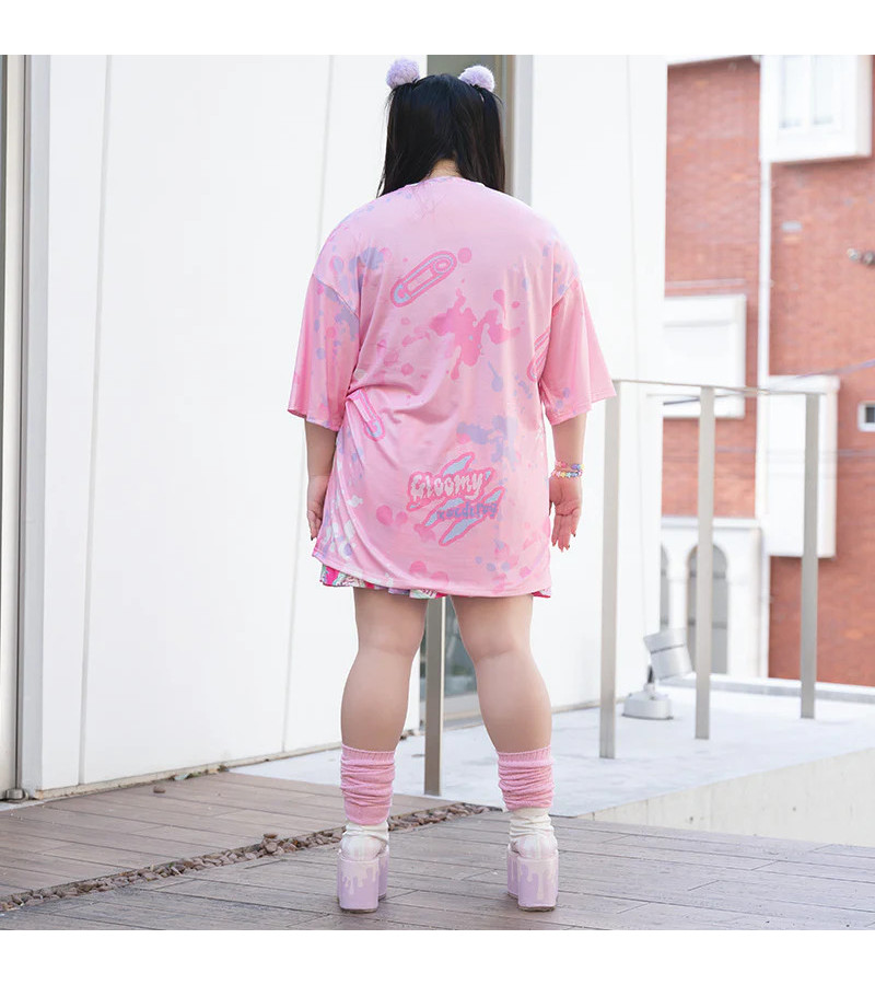 T-shirt Pastel Gloomy Rose Oversized ACDC RAG