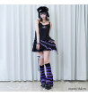 Devil Punk Purple Mini Skirt ACDC RAG