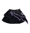 Mini Jupe Short Devil Punk Violette ACDC RAG