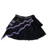 Mini Jupe Short Devil Punk Violette ACDC RAG