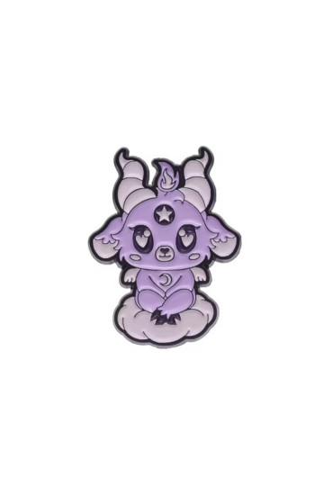 Pins Baphomet Kawaii Violet