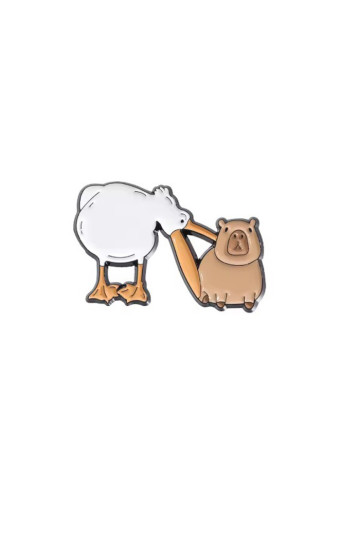 Pins Capybara Et Pélican