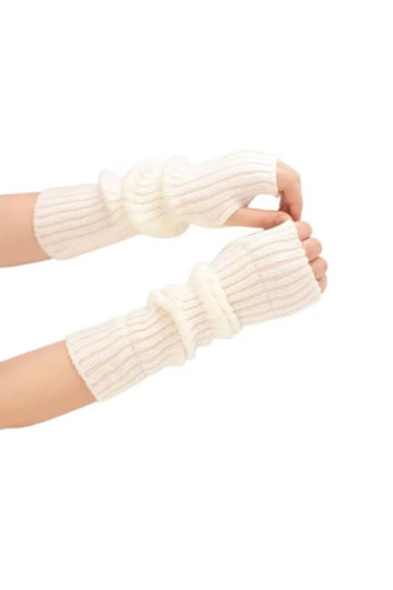 Arm Warmers Epais Blancs