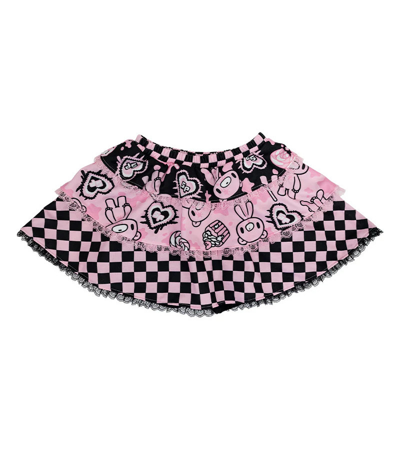 Mini Jupe Short Gloomy Cake ACDC RAG