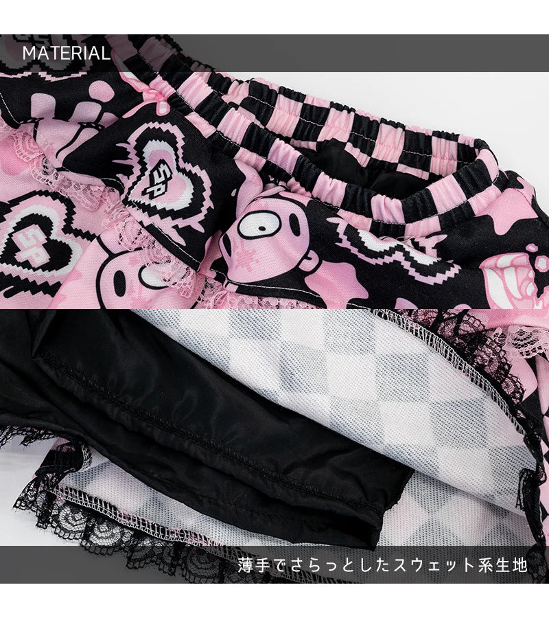 Gloomy Cake Pink Mini Skirt ACDC RAG