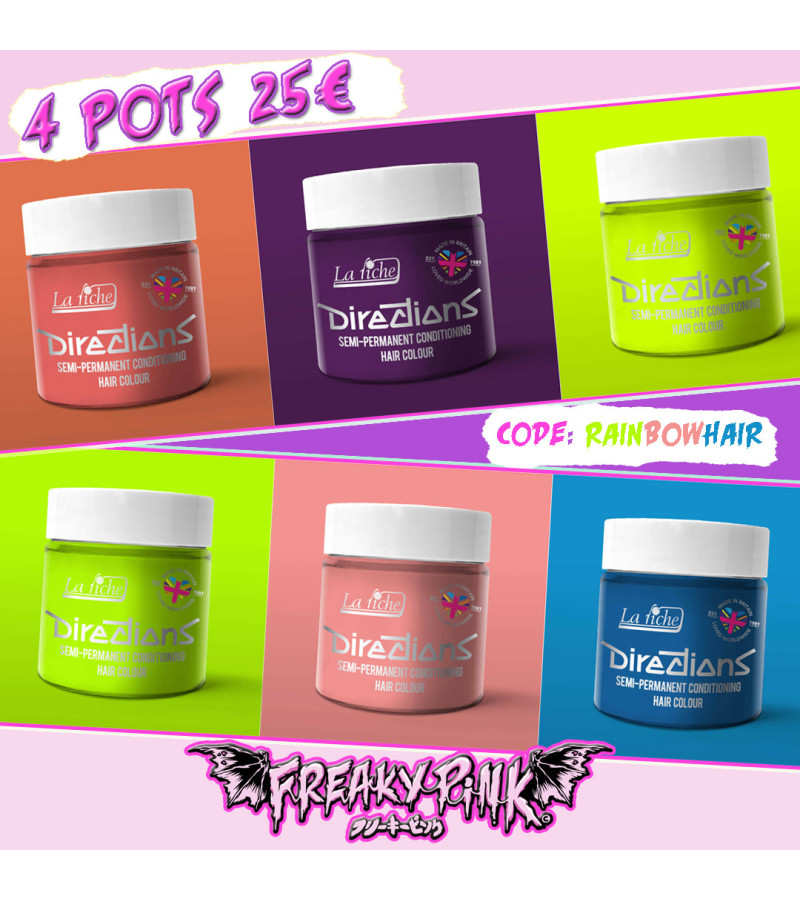 Slate Grey Directions Hair Color - Freaky Pink