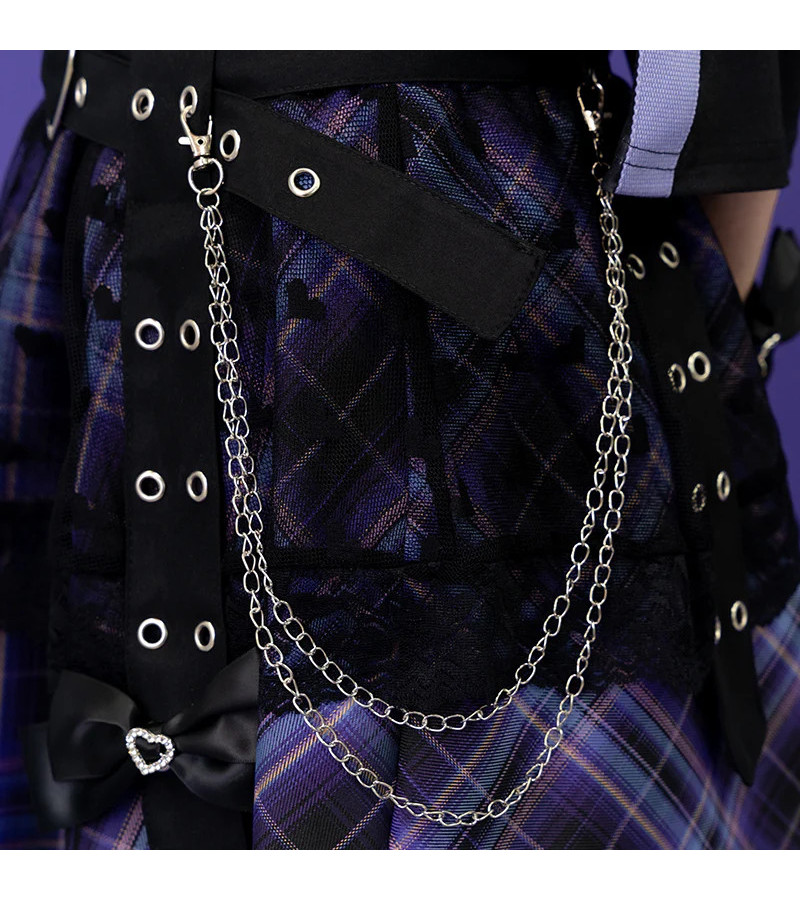 Love Punk Purple Mini Skirt ACDC RAG