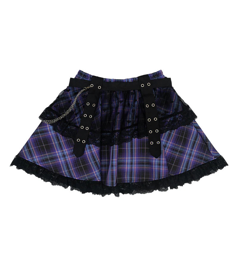 Love Punk Purple Mini Skirt ACDC RAG