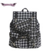 Checkered Black and White Grunge Backpack