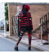 Red Black Striped Harajuku Hoodie ACDC RAG