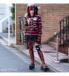 Red Black Striped Harajuku Hoodie ACDC RAG