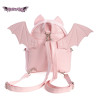 Pastel Pink Bat Wings Backpack