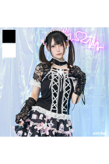 T-Shirt Dentelle Healing Heart ACDC RAG