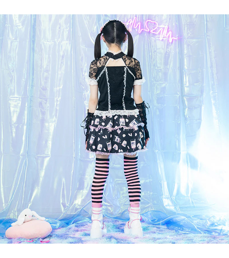 T-Shirt Dentelle Healing Heart ACDC RAG