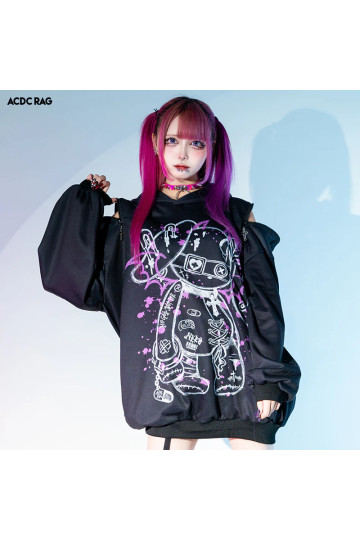 Blood Nero Purple Bunny Hoodie ACDC RAG