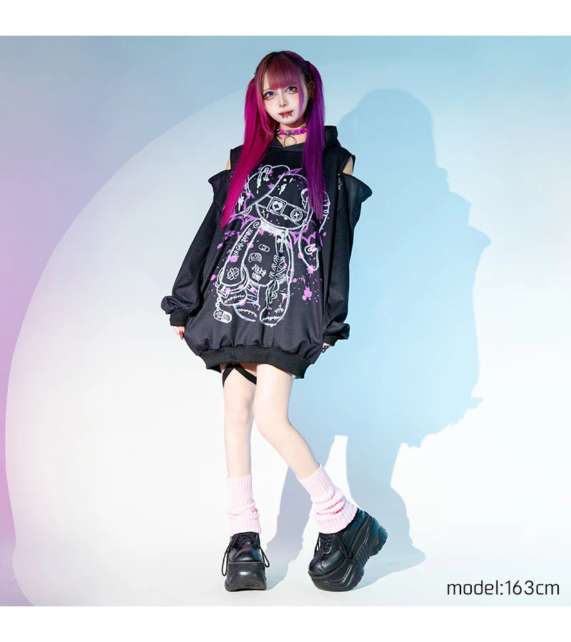 Blood Nero Purple Bunny Hoodie ACDC RAG