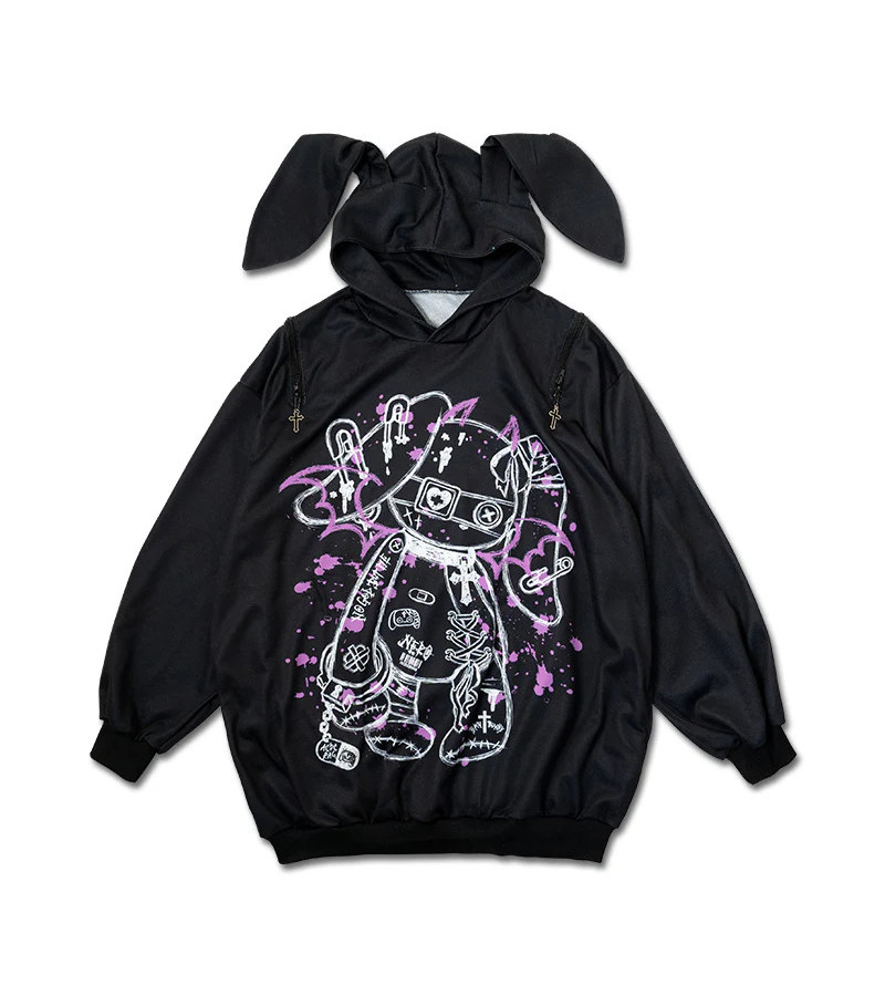 Blood Nero Purple Bunny Hoodie ACDC RAG