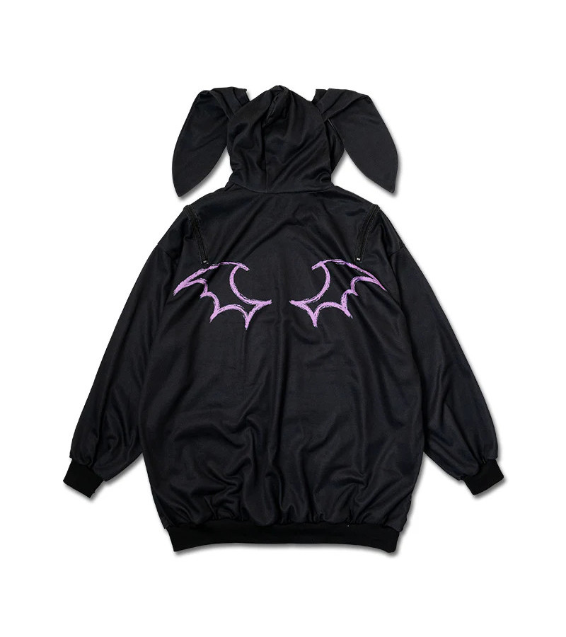 Blood Nero Hoodie Lapin Violet ACDC RAG