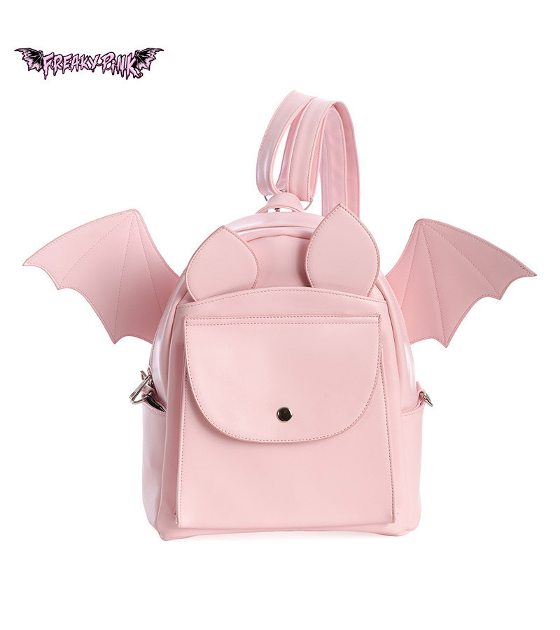 Pastel Pink Bat Wings Backpack