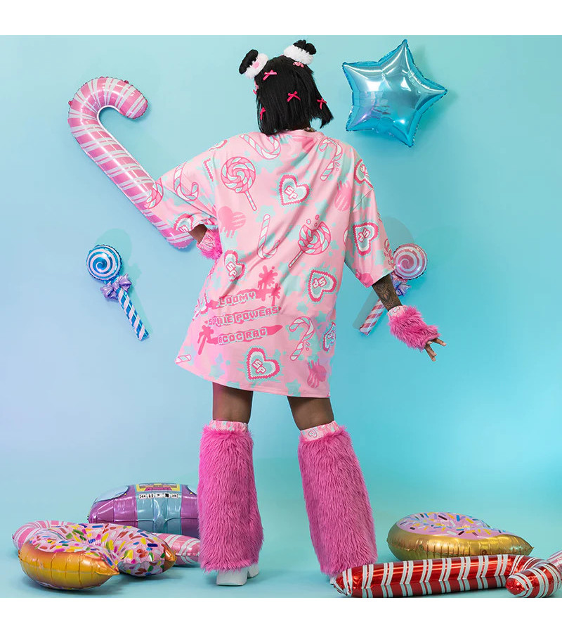 Gloomy x Sophie Powers Candy Huge Pink T-Shirt ACDC RAG