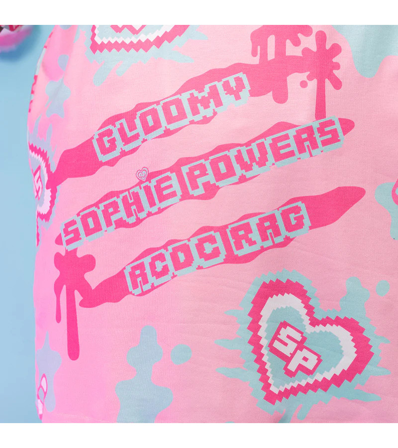 Gloomy x Sophie Powers Candy Huge Pink T-Shirt ACDC RAG