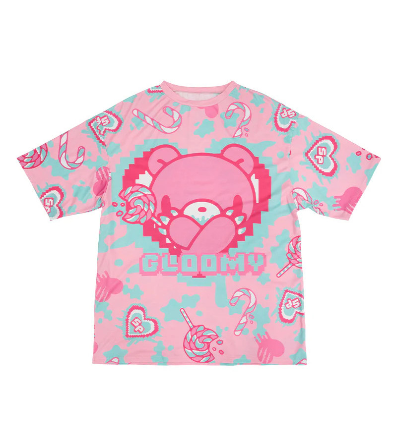 T-shirt Oversized Gloomy Candy Rose Pastel ACDC RAG