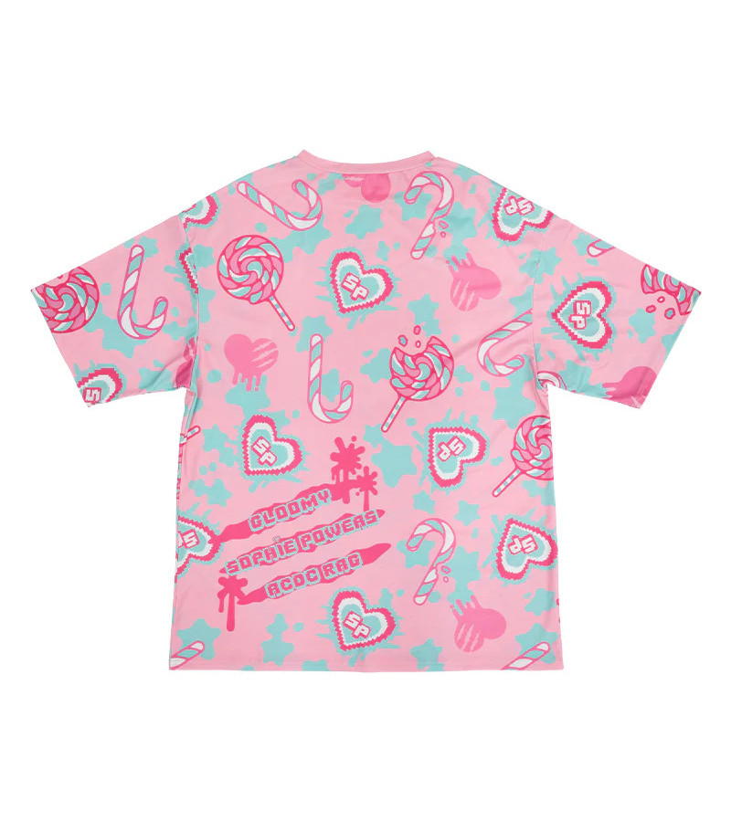 Gloomy x Sophie Powers Candy Huge Pink T-Shirt ACDC RAG
