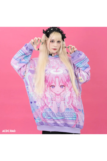 Idol Tenshi Hoodie Rose Pastel ACDC RAG