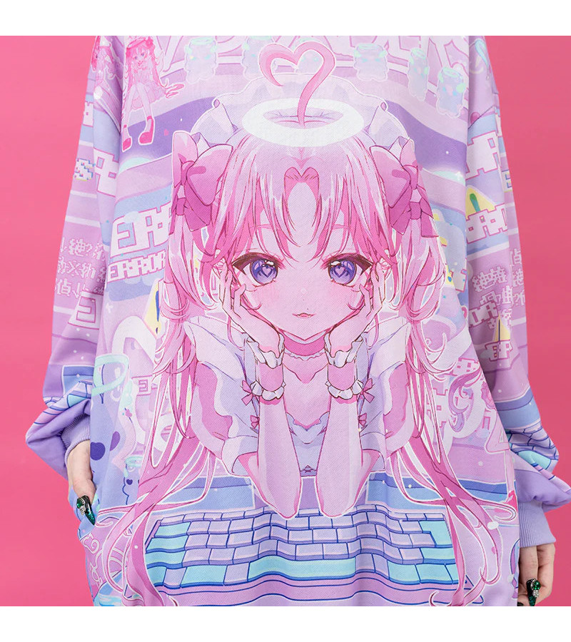 Idol Tenshi Hoodie Rose Pastel ACDC RAG