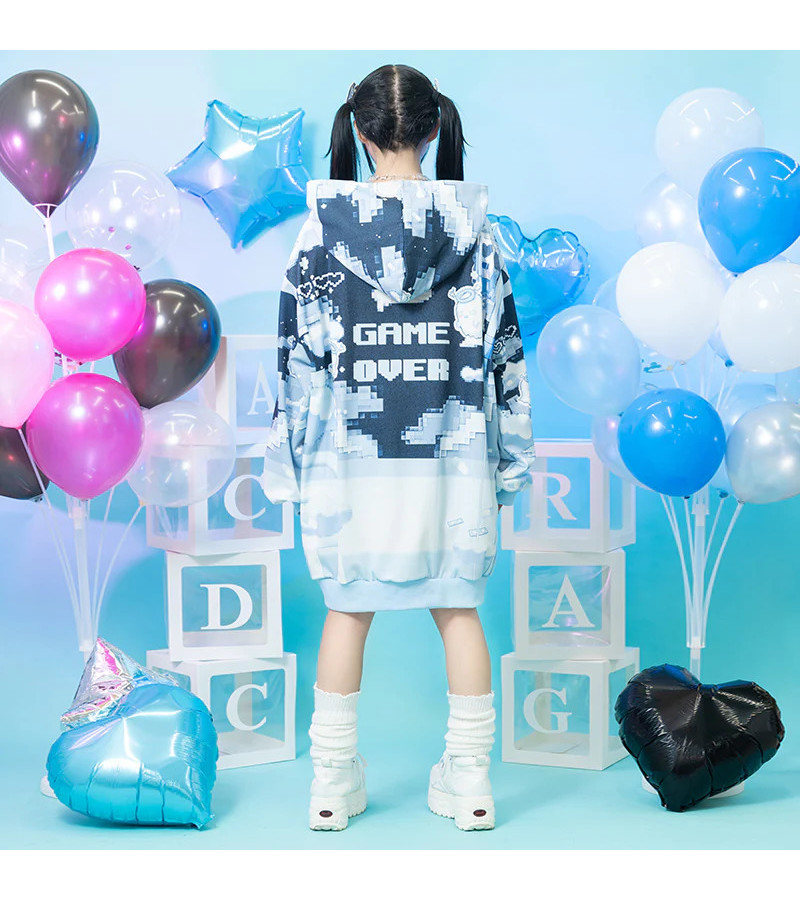 Game Girl Blue Hoodie ACDC RAG