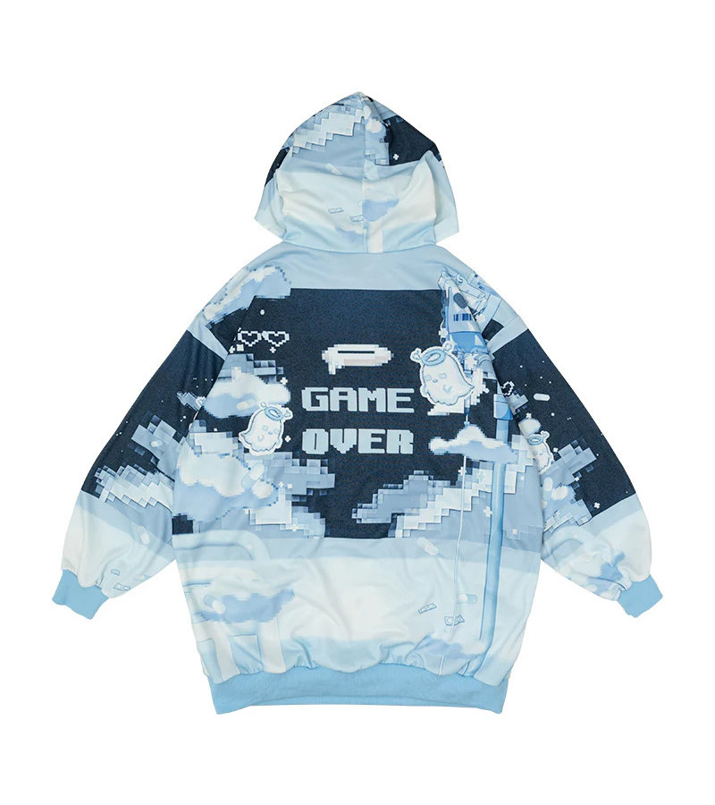 Game Girl Blue Hoodie ACDC RAG